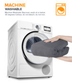 2-seater Knitted Sofa Cover - Grey - Image 8