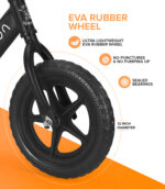 Balance Bike Aluminium - Black - Image 3