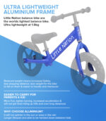 Balance Bike Aluminium - Blue - Image 7