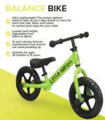 Balance Bike Aluminium - Green - Image 2