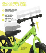 Balance Bike Aluminium - Green - Image 4