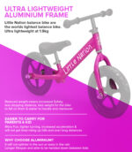 Balance Bike Aluminium - Pink - Image 7