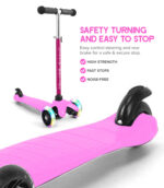 3 Wheel Scooter - Pink - Image 7