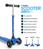 3 Wheel Scooter - Blue - Image 5