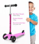 3 Wheel Scooter - Pink - Image 9