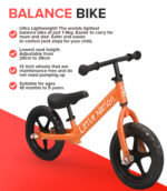 Balance Bike Aluminium - Orange - Image 2