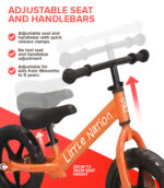 Balance Bike Aluminium - Orange - Image 4