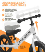 Balance Bike Aluminium - White - Image 4