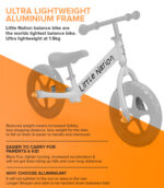 Balance Bike Aluminium - White - Image 7