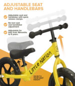 Balance Bike Aluminium - Yellow - Image 4