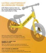 Balance Bike Aluminium - Yellow - Image 7