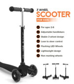 3 Wheel Scooter - Black - Image 5