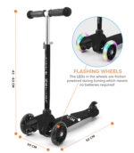 3 Wheel Scooter - Black - Image 6