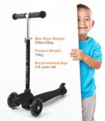 3 Wheel Scooter - Black - Image 10