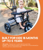 Push Trike Deluxe - Black - Image 7