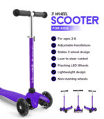 3 Wheel Scooter - Purple - Image 5