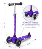 3 Wheel Scooter - Purple - Image 6