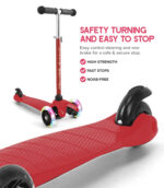 3 Wheel Scooter - Red - Image 7