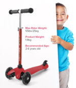 3 Wheel Scooter - Red - Image 10