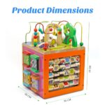 Large Wooden Activity Cube - Image 9