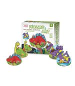 Mosaic art Prehistoric Dinosaurs Magic Stickers
