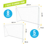 5 feet soccer goal (White) - Image 3