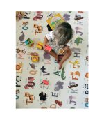 Baby Play Mat - Animal Alphabet - Scandi Grey Cube (Large) - Image 5