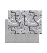 Baby Play Mat - Scandi Roads - Grey Cube (Large)