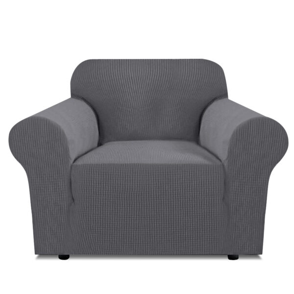 1-seater Knitted Sofa Cover - Grey