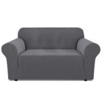 2-seater Knitted Sofa Cover - Grey