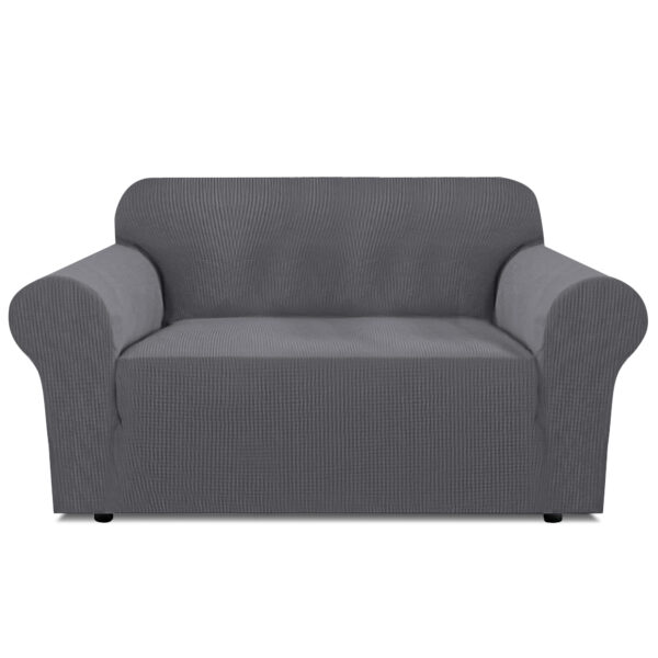2-seater Knitted Sofa Cover - Grey
