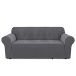 3-seater Knitted Sofa Cover - Grey