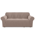3-seater Knitted Sofa Cover - Sand