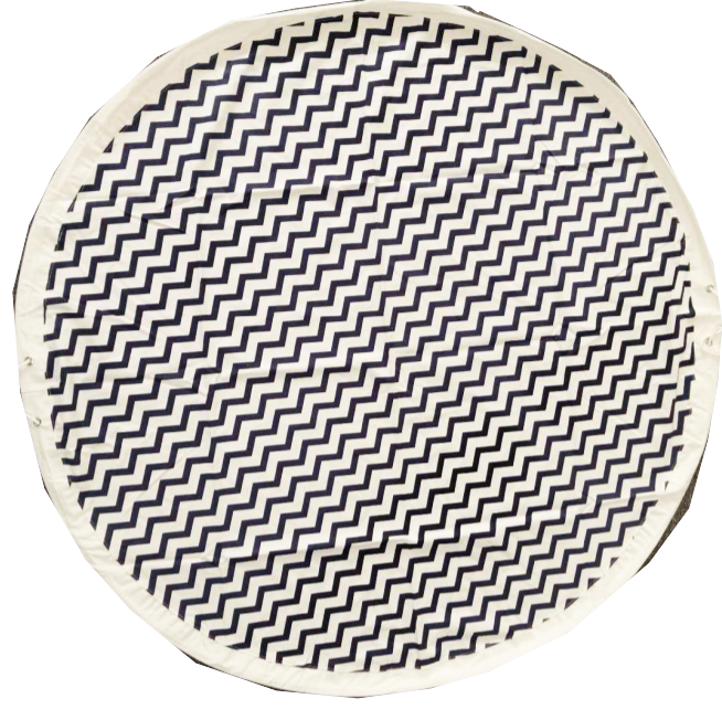 Play Sack - Blue Zigzag Pattern
