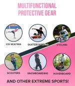 Pink Elbow Pad, Knee Pad and Gloves Protective Set - Image 5