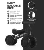 Baby Balance Bike - Black - Image 3