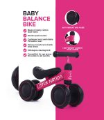 Baby Balance Bike - Pink - Image 4