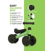 Baby Balance Bike - Green - Image 3