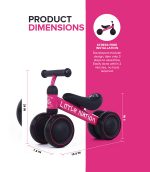 Baby Balance Bike - Pink - Image 3