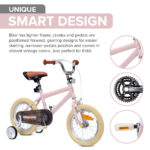 Little Nation 14" Pedal Bike - Pink, White - Image 4