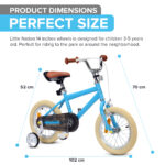 Little Nation 14" Pedal Bike - Blue, white - Image 5