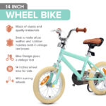 Little Nation 14" Pedal Bike - Green, White - Image 3