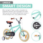 Little Nation 14" Pedal Bike - Green, White - Image 4