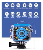 Waterproof Kids Action Camera - Blue - Image 4
