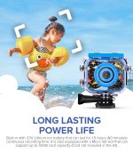 Waterproof Kids Action Camera - Blue - Image 7