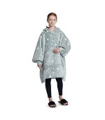 Hoodie Blanket Grey with Luminous stars
