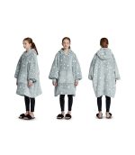 Hoodie Blanket Grey with Luminous stars - Image 2