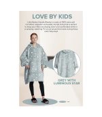 Hoodie Blanket Grey with Luminous stars - Image 5