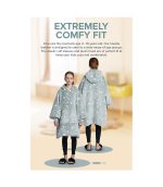 Hoodie Blanket Grey with Luminous stars - Image 6