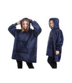 Hoodie Blanket Navy Blue - Image 2